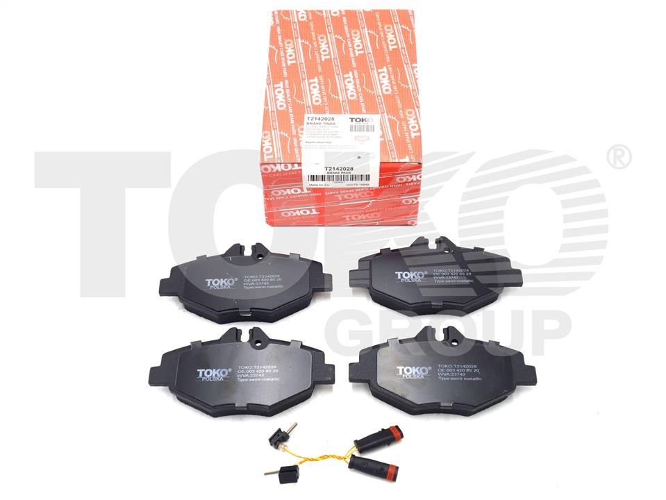 Toko T2142028 Front disc brake pads, set T2142028