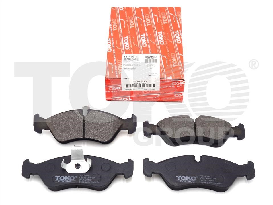 Toko T2143012 Front disc brake pads, set T2143012