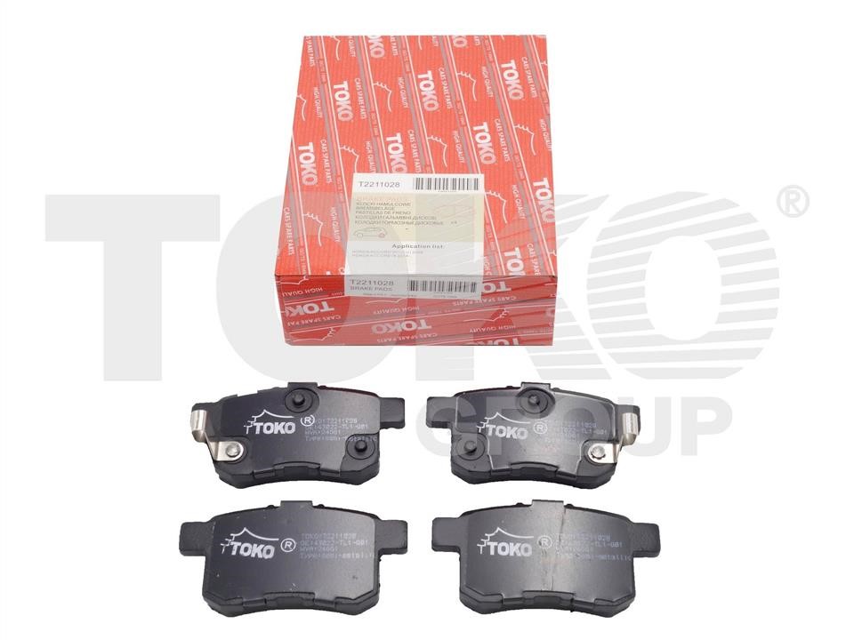 Toko T2211028 Rear disc brake pads, set T2211028