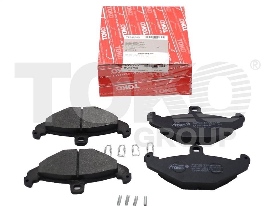 Toko T2246005 Rear disc brake pads, set T2246005