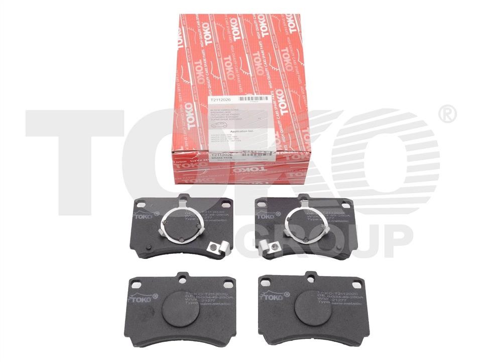 Toko T2112026 Front disc brake pads, set T2112026