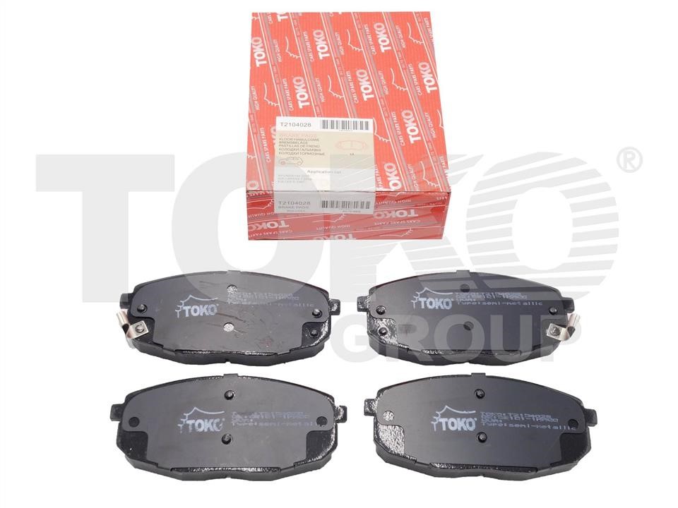 Toko T2104028 Front disc brake pads, set T2104028