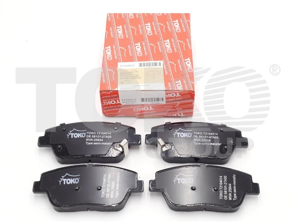 Toko T2104014 Front disc brake pads, set T2104014