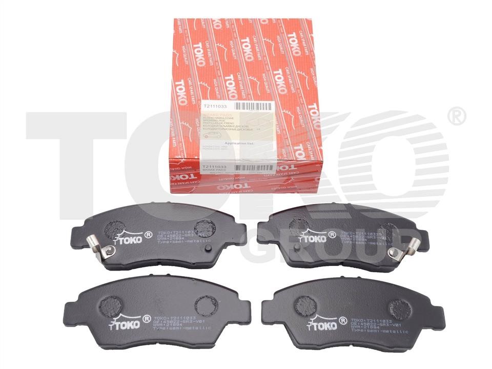 Toko T2111033 Front disc brake pads, set T2111033