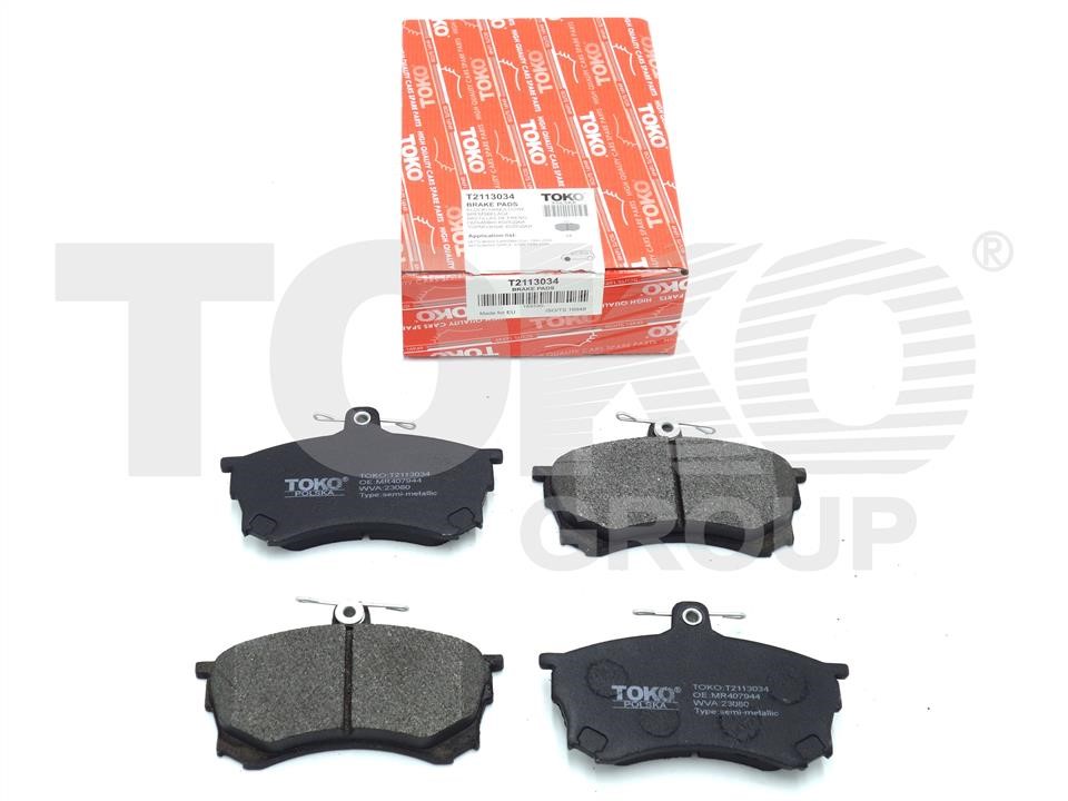 Toko T2113034 Front disc brake pads, set T2113034