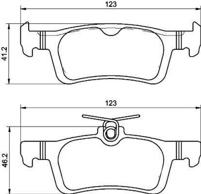 StarLine BD S978 Brake Pad Set, disc brake BDS978