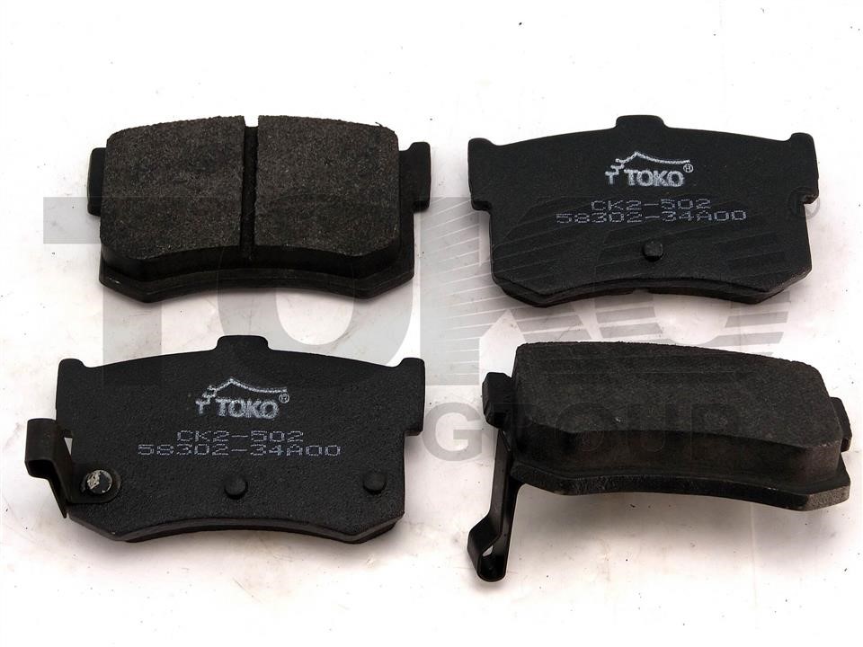 Toko T2203002 Rear disc brake pads, set T2203002