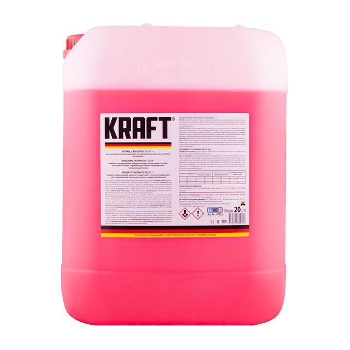 KRAFT Euro KF124 Antifreeze concentrate KRAFT G12/G12+ red, -80°C, 20 L KF124