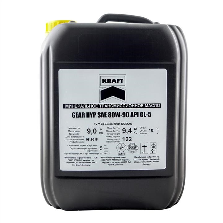 KRAFT Euro 005788 Transmission oil KRAFT GEAR HYP SAE 80W-90 API GL-5, 10 L 005788