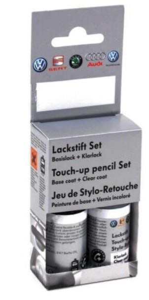 VAG LST 0M2 D7R Touch up Pencil Set "Pepper grey-metallic", 2 x 9 ml LST0M2D7R