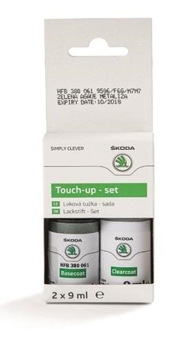 VAG HFB 380 061 Touch-up paint set "Green Agave Metallic", 2 x 9 ml HFB380061