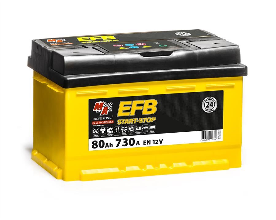 02089 Moje Auto Battery MA Professional EFB START-STOP 12V 80Ah 730A(EN) R+