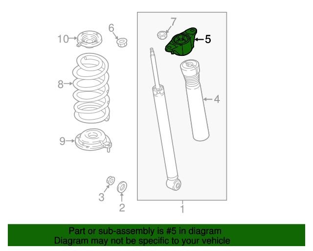 Shock absorber support Mazda TK48-28-380C