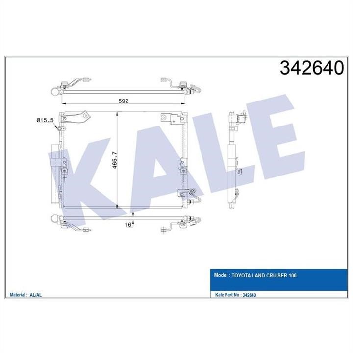 Kale Oto Radiator 342640 Cooler Module 342640