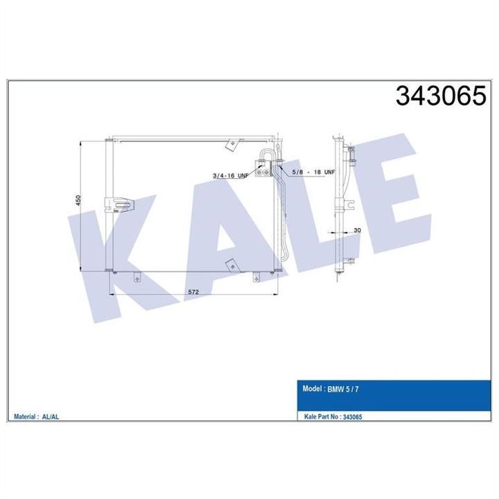Kale Oto Radiator 343065 Cooler Module 343065