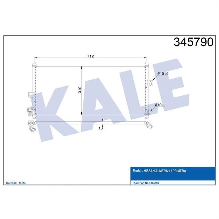 Kale Oto Radiator 345790 Cooler Module 345790