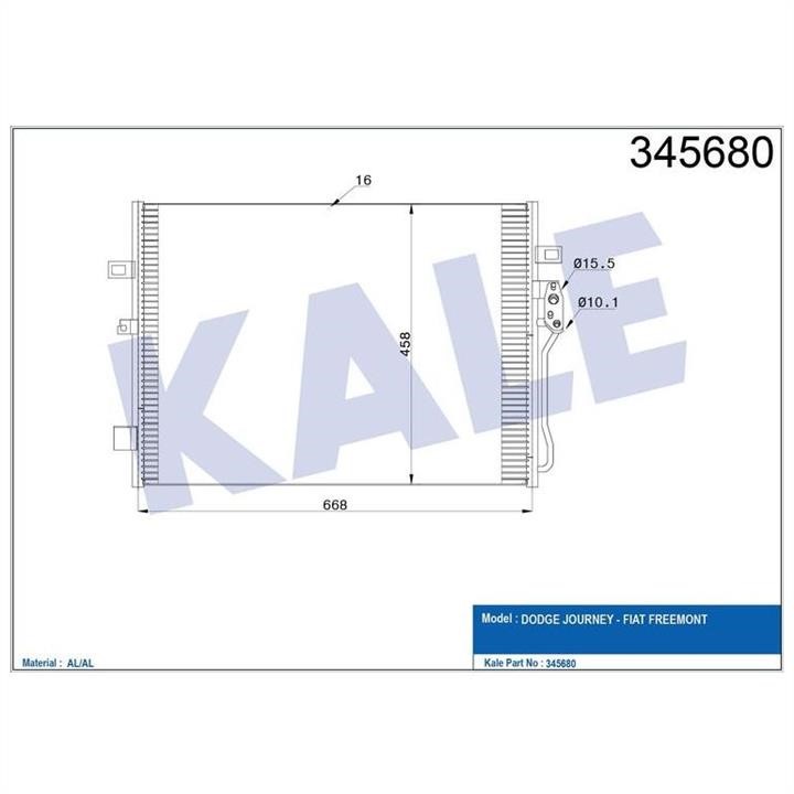 Kale Oto Radiator 345680 Cooler Module 345680