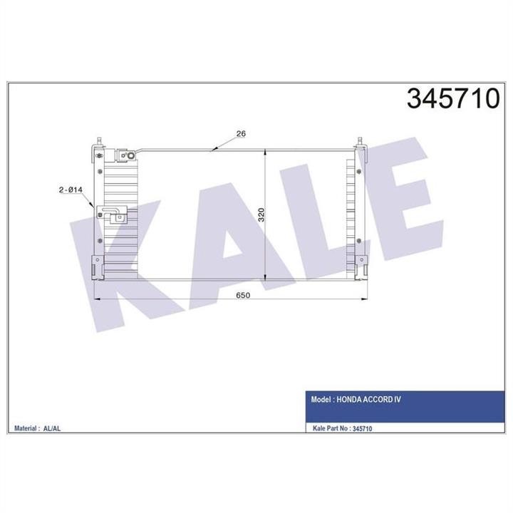 Kale Oto Radiator 345710 Cooler Module 345710