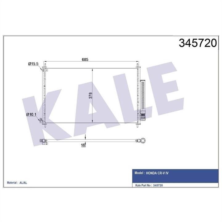 Kale Oto Radiator 345720 Cooler Module 345720