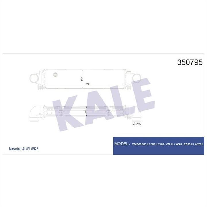 Kale Oto Radiator 350795 Intercooler, charger 350795