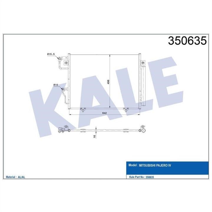 Kale Oto Radiator 350635 Cooler Module 350635