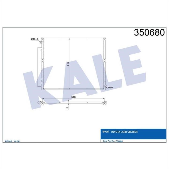 Kale Oto Radiator 350680 Cooler Module 350680