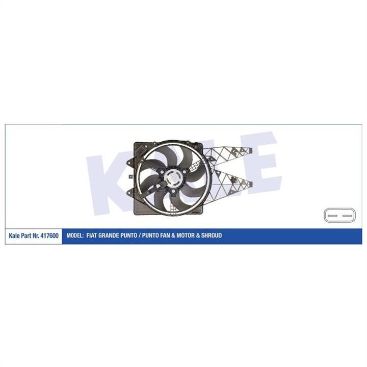 Kale Oto Radiator 417600 Hub, engine cooling fan wheel 417600