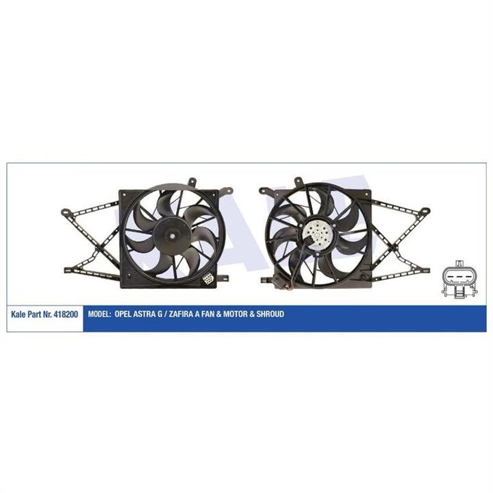 Kale Oto Radiator 418200 Hub, engine cooling fan wheel 418200