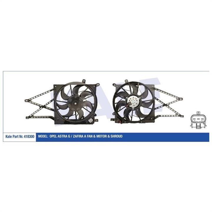 Kale Oto Radiator 418300 Hub, engine cooling fan wheel 418300