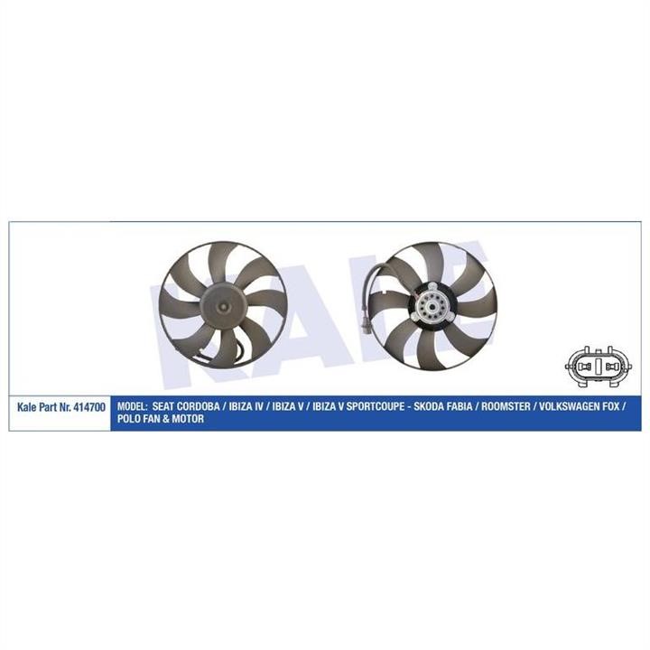 Kale Oto Radiator 414700 Hub, engine cooling fan wheel 414700