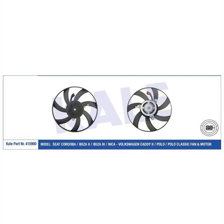 Kale Oto Radiator 415900 Hub, engine cooling fan wheel 415900