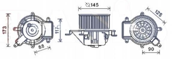 Kale Oto Radiator 355350 Fan assy - heater motor 355350