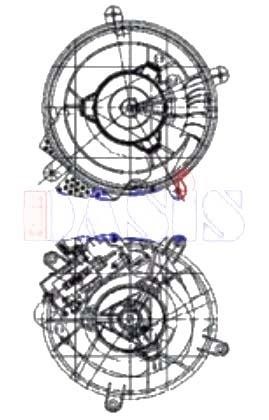 Kale Oto Radiator 355420 Fan assy - heater motor 355420