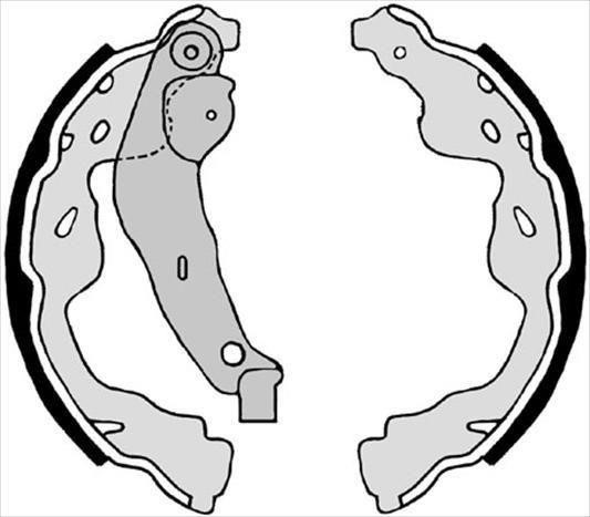 Brake shoe set StarLine BC 08660