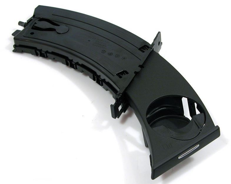 51459173463 BMW Cupholder front black with metal button L.-side