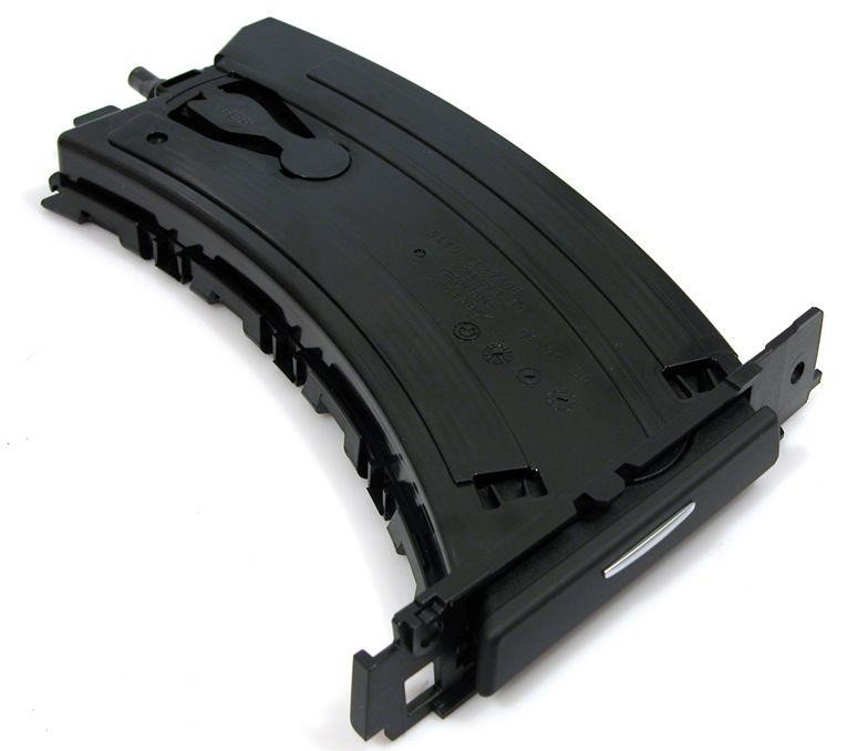 BMW Cupholder front black with metal button L.-side – price 585 PLN