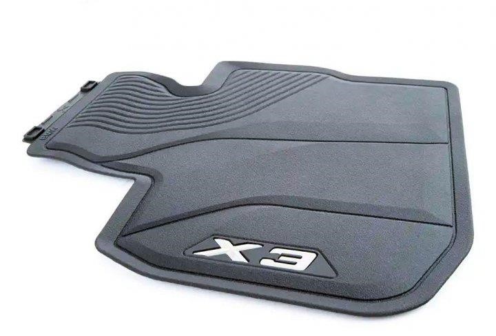 Floor mats, front BMW X3 (G01) 2017, black, 2 pcs. BMW 51 47 2 450 511