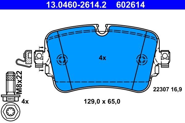 Ate Rear brake pad set – price 400 PLN