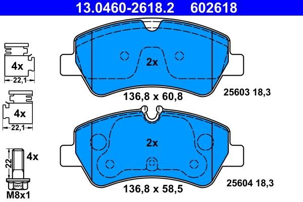 Ate Brake pad set – price 229 PLN