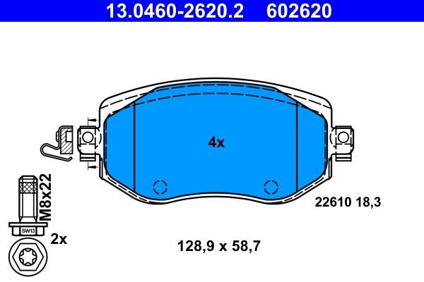 Ate Brake pad set – price 207 PLN