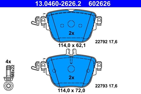 Ate Brake pad set – price 280 PLN