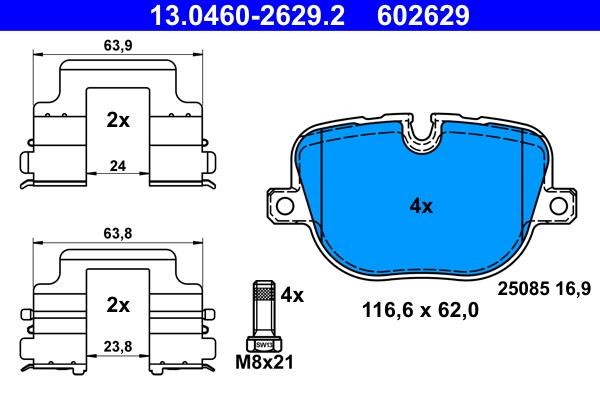 Ate Brake pad set – price 297 PLN