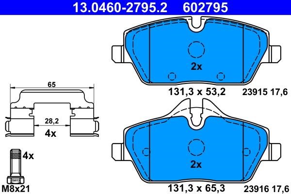 Ate Brake pad set – price 346 PLN