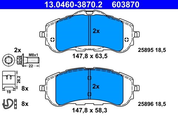 Ate Brake pad set – price 280 PLN