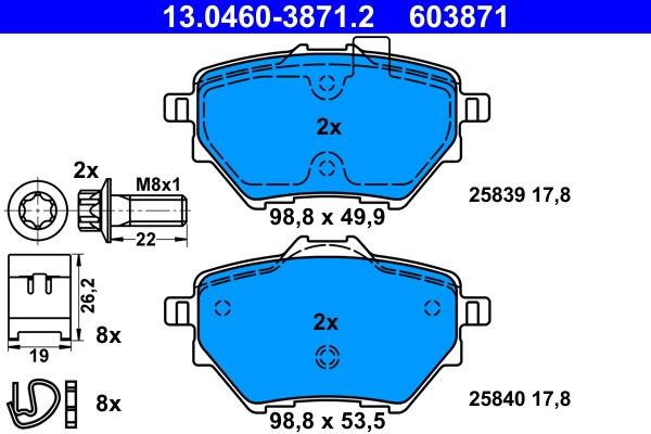 Ate Brake pad set – price 239 PLN
