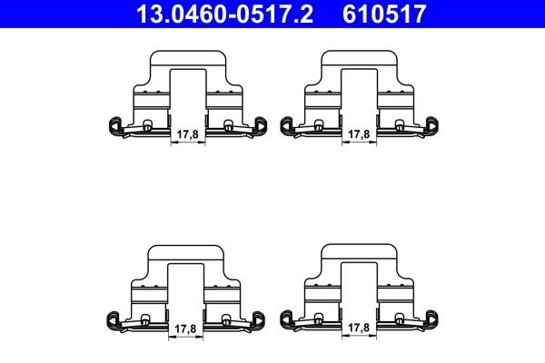 Ate Brake pad fitting kit – price 78 PLN