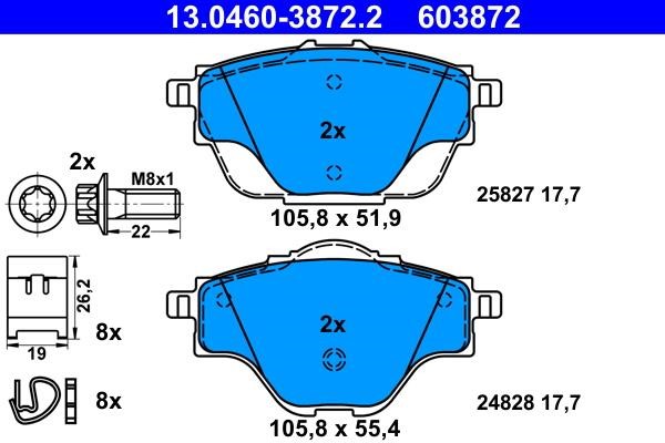 Ate Brake pad set – price 250 PLN