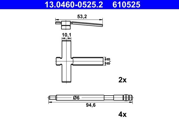 Ate Brake pad fitting kit – price [object Object] PLN