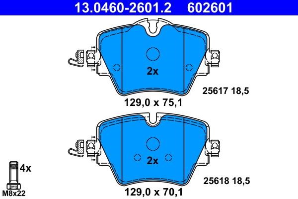 Ate Front disc brake pads, set – price 400 PLN