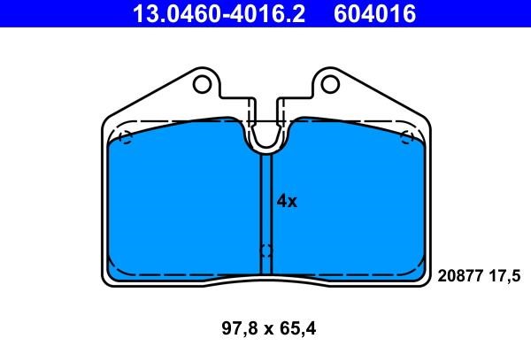 Ate Brake Pad Set, disc brake – price 273 PLN